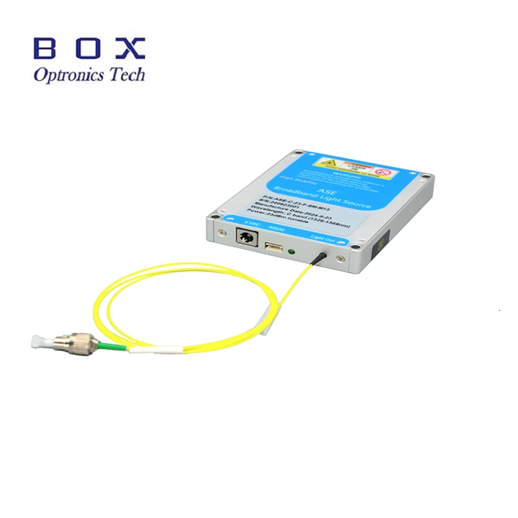 Fuente de luz de banda ancha de bajo costo ASE C-Band para Fiber Sounding